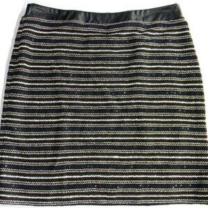 NWT Metallic Mini Skirt Faux Leather Waist